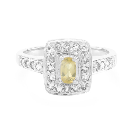 Zilveren ring met een maanschemer zonnesteen