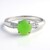Anello in argento con Crisoprasio Imperiale