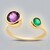 Anello in oro con Granato Magenta (de Melo)