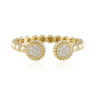 9K I2 (H) Diamond Gold Ring (de Melo)