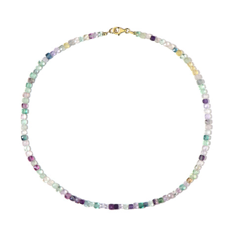 Collier en argent et Fluorite