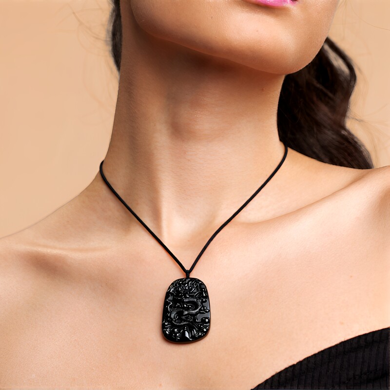 Collana con Ossidiana