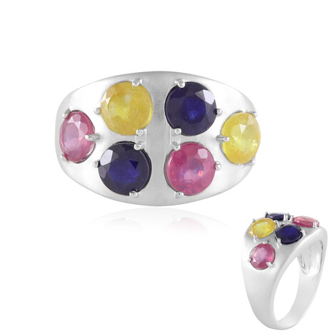 Anello in argento con Zaffiro Rosa del Madagascar (de Melo Essence)