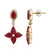 Boucles d'oreilles en or et Rubis AAA du Mozambique (CIRARI)