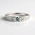 Anello in argento con Diamante Blu Cielo I2 (de Melo)
