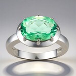 Anello in argento con Fluorite Braldu (Pallanova)