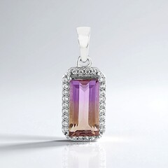 Ciondolo in argento con Ametrina Anahi