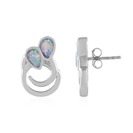 Welo-Opal-Silberohrringe
