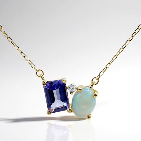 Collier en or et Tanzanite AAA (CIRARI)