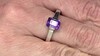 Anillo en plata con Amatista de Marruecos