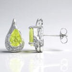 Orecchini in argento con Tormalina Cuprian
