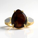 Anello in oro con Agata di Fuoco
