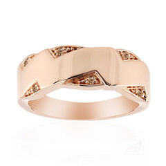Anello in argento con Diamante Rose de France SI1 di Argyle
