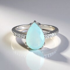 Anello in argento con Opale Paraiba