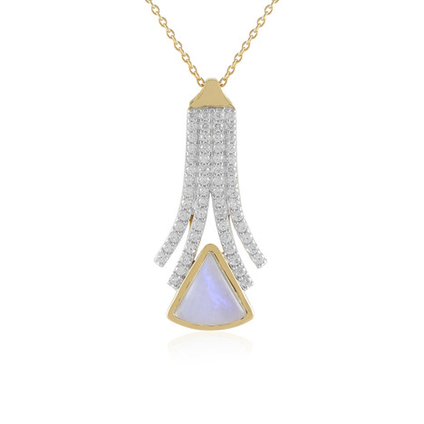 Blue Moonstone Silver Necklace (KM by Juwelo)