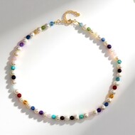 Collar en plata con Turquesa (Riya)