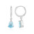 Larimar Silver Earrings