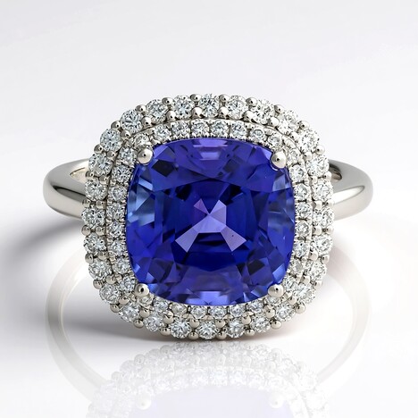 Anello in oro con Tanzanite AAA (CIRARI)