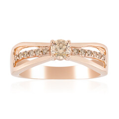 Gouden ring met een VS1 Argyle-Rose de France-Diamant (Annette)