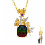 Collana in argento con Ammolite (Gems en Vogue)