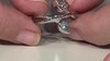 Anillo en plata con Topacio azul cielo