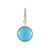 Pendentif en or et Turquoise Sleeping Beauty
