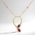 Collana in oro con Rubino Mozambico AAA