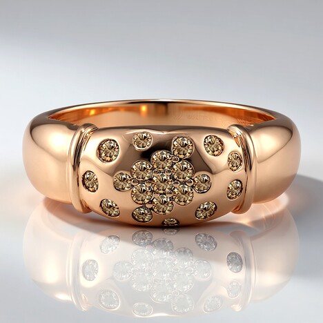 Anello in oro con Diamante Rose de France SI1 di Argyle (Annette)