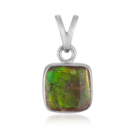 Ciondolo in argento con Ammolite (Bali Barong)