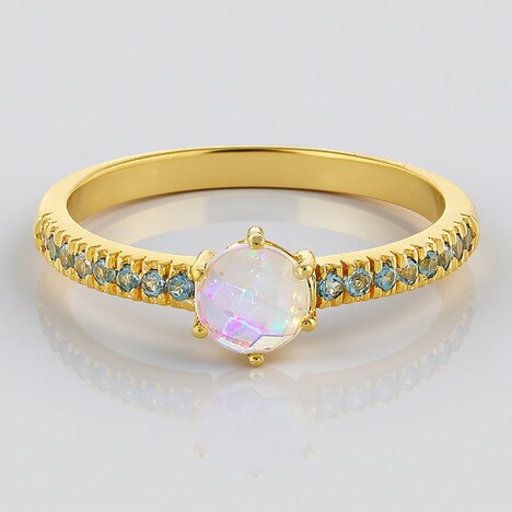Anello in argento con Opale di Welo