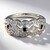 Anello in argento con Spinello Nero e Zaffiro Bianco