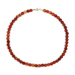 Collar en plata con Ágata roja