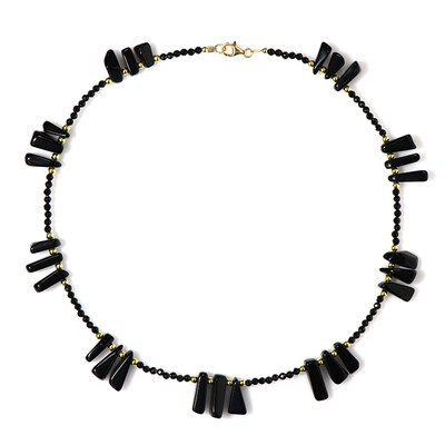 Collana in argento con Ematite Dorata (Riya)