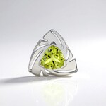 Ciondolo in argento con Quarzo Ouro Verde (MONOSONO COLLECTION)