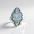 Anello in argento con Topazio Blu Cielo (Adela Silber)