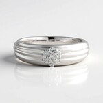 Anello in argento con Diamante I2 (H) (de Melo Essence)