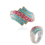 Edelstein-Silberring (Gems en Vogue)