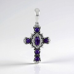 Ciondolo in argento con Charoite