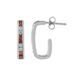 Zirkon-Silberohrringe (KM by Juwelo)