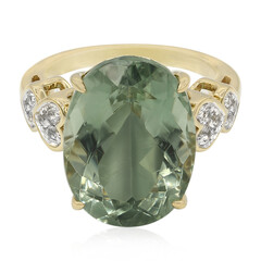 Esperanza-Grüner Amethyst-Silberring