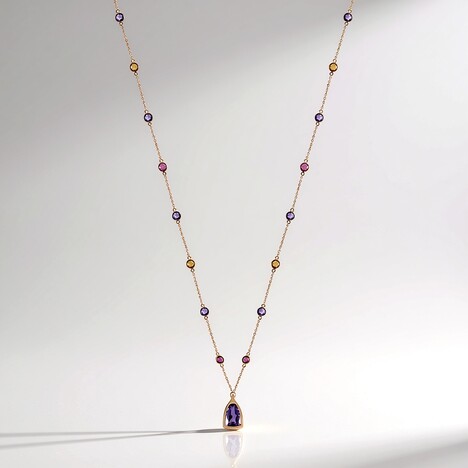 Collana in argento con Ametista (KM by Juwelo)