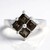 Anello in argento con Quarzo Fumè