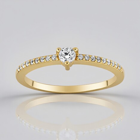 Anello in argento con Zircone