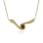 Collier en or et Diamant rouge VS1