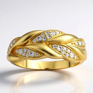 Anello in oro con Diamante I1 (H) (de Melo Gold)