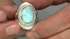 Bague en argent et Larimar (Dallas Prince Designs)