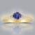 Anello in oro con Tanzanite AAA