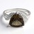 Bague en argent et Quartz fumé
