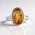 Anello in argento con Quarzo Arancione