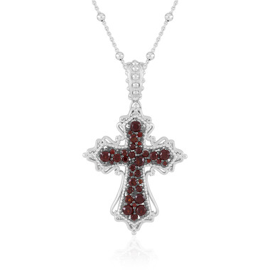 Indischer Granat-Silberhalskette (Dallas Prince Designs)